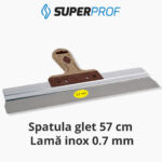 Spatula profesionala glet de 57 cm cu lama inox 0.7 mm Super Prof PURE